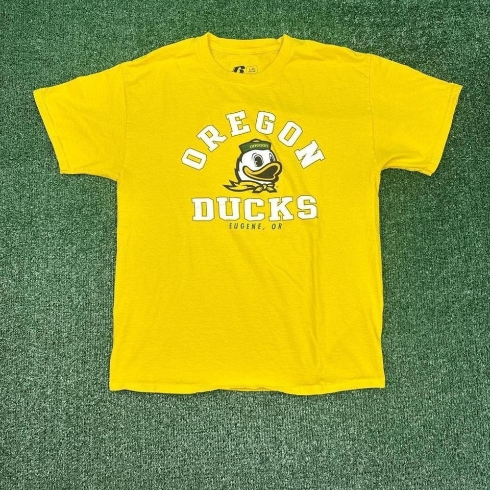 Vintage yellow Oregon Ducks cotton t-shirt